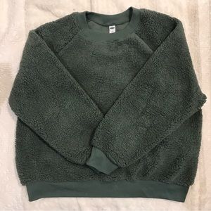 GREEN SHERPA CREWNECK L